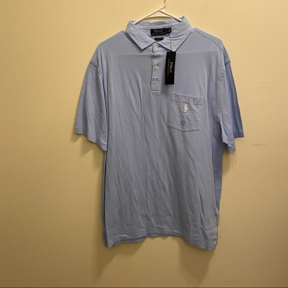 Polo Ralph Lauren Blue Polo Shirt Large L NWT New